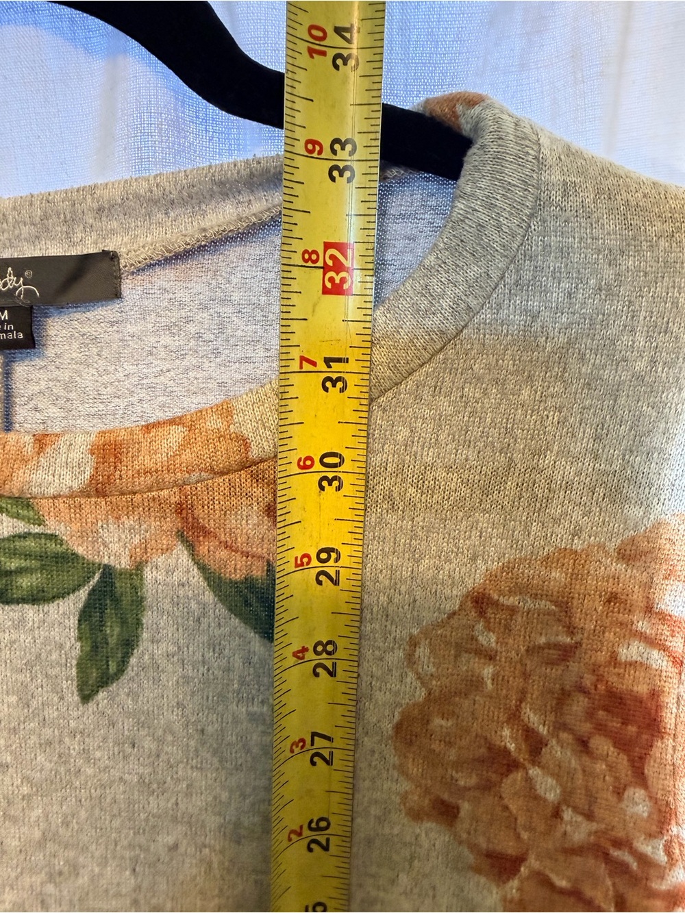 Rhapsody Beige Floral Mini Dress with Orange Blooms - Picture 7 of 8
